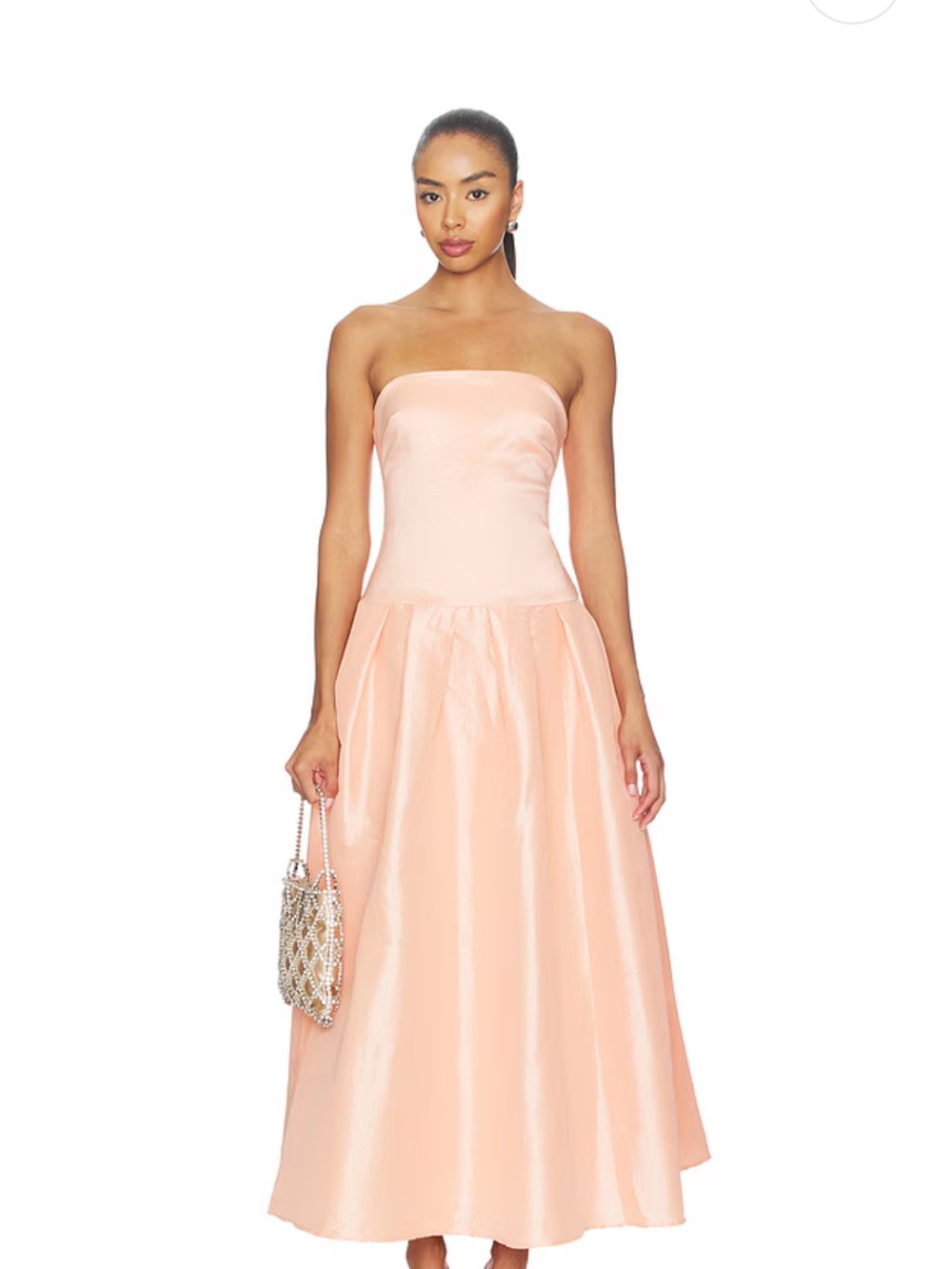 Cambria Strapless Dress - Peach